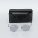 Christian Dior Sunglasses Plastic Clear Silver Auth BA14260-16