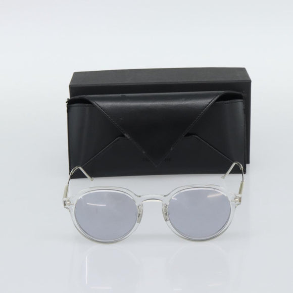 Christian Dior Sunglasses Plastic Clear Silver Auth BA14260