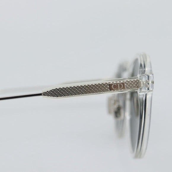 Christian Dior Sunglasses Plastic Clear Silver Auth BA14260