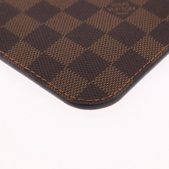 LOUIS VUITTON Damier Ebene Neverfull MM Pouch LV Auth BA14263V