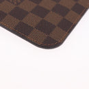 LOUIS VUITTON Damier Ebene Neverfull MM Pouch LV Auth BA14263V-15