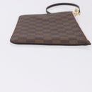 LOUIS VUITTON Damier Ebene Neverfull MM Pouch LV Auth BA14263V-3