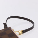 LOUIS VUITTON Damier Ebene Neverfull MM Pouch LV Auth BA14263V-8