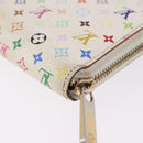 LOUIS VUITTON Monogram Multicolor Zippy Wallet White M60241 LV Auth BA14264-17
