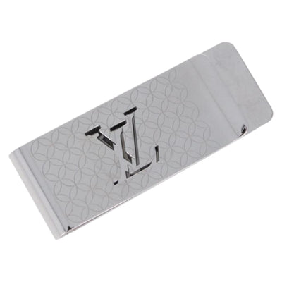 LOUIS VUITTON Steel Bill Clip Champs Elysees Clip Silver M65041 LV Auth BA14265M
