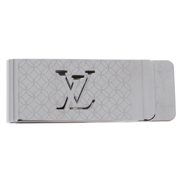 LOUIS VUITTON Steel Bill Clip Champs Elysees Clip Silver M65041 LV Auth BA14265M