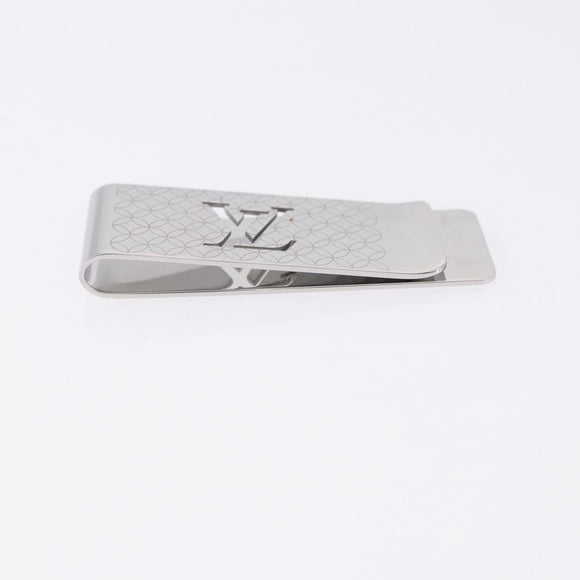LOUIS VUITTON Steel Bill Clip Champs Elysees Clip Silver M65041 LV Auth BA14265M
