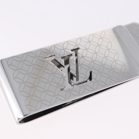 LOUIS VUITTON Steel Bill Clip Champs Elysees Clip Silver M65041 LV Auth BA14265M