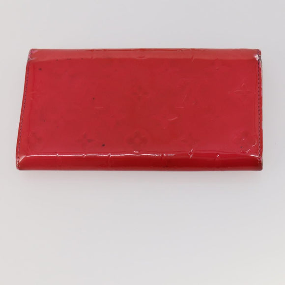 LOUIS VUITTON Monogram Vernis Epi Wallet 4 Set Red Beige Brown LV Auth BA14267