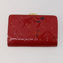 LOUIS VUITTON Monogram Vernis Epi Wallet 4 Set Red Beige Brown LV Auth BA14267-3
