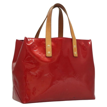 LOUIS VUITTON Monogram Vernis Reade PM Hand Bag Pomme D'amour M91990 Auth BA1427