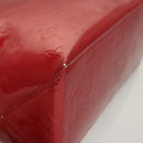 LOUIS VUITTON Monogram Vernis Reade PM Hand Bag Pomme D'amour M91990 Auth BA1427-14