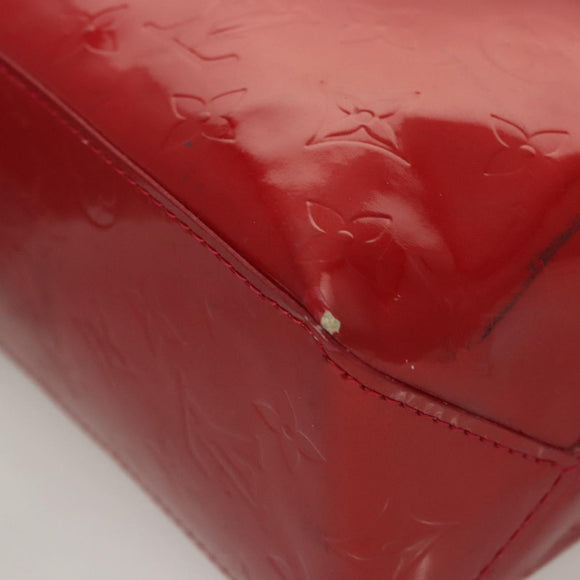 LOUIS VUITTON Monogram Vernis Reade PM Hand Bag Pomme D'amour M91990 Auth BA1427