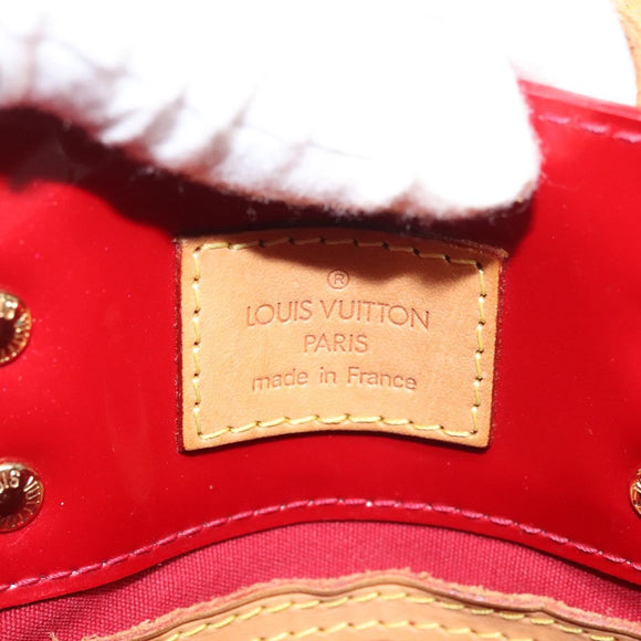 LOUIS VUITTON Monogram Vernis Reade PM Hand Bag Pomme D'amour M91990 Auth BA1427