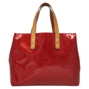 LOUIS VUITTON Monogram Vernis Reade PM Hand Bag Pomme D'amour M91990 Auth BA1427-13