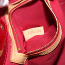 LOUIS VUITTON Monogram Vernis Reade PM Hand Bag Pomme D'amour M91990 Auth BA1427-12