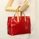LOUIS VUITTON Monogram Vernis Reade PM Hand Bag Pomme D'amour M91990 Auth BA1427-22