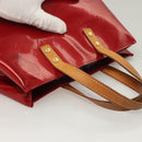 LOUIS VUITTON Monogram Vernis Reade PM Hand Bag Pomme D'amour M91990 Auth BA1427-6