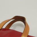 LOUIS VUITTON Monogram Vernis Reade PM Hand Bag Pomme D'amour M91990 Auth BA1427-8