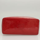 LOUIS VUITTON Monogram Vernis Reade PM Hand Bag Pomme D'amour M91990 Auth BA1427-5