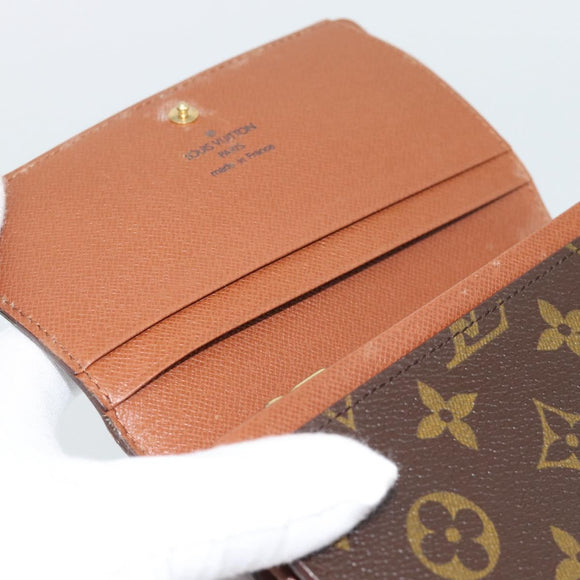 LOUIS VUITTON Monogram Porte Monnaie Billets Tresor Wallet M61730 Auth BA14272