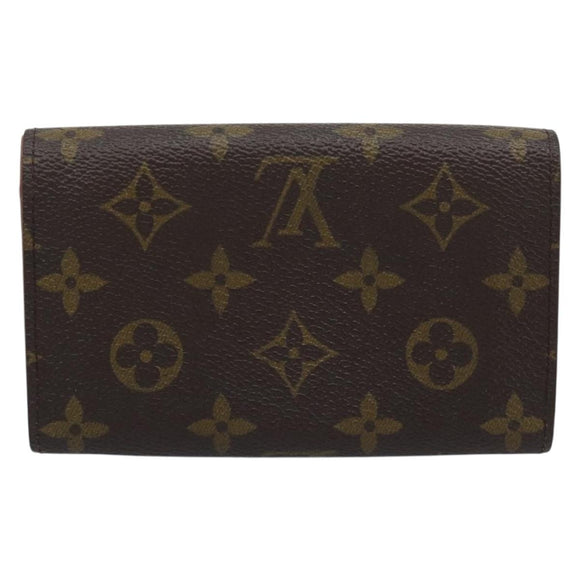 LOUIS VUITTON Monogram Porte Monnaie Billets Tresor Wallet M61730 Auth BA14272