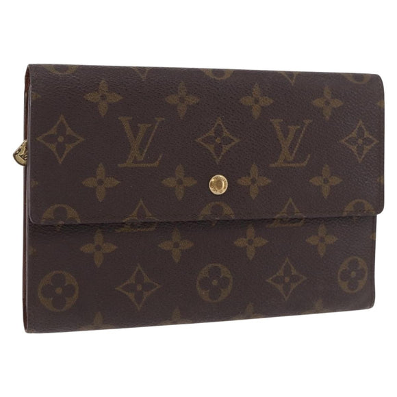 LOUIS VUITTON Monogram Pochette Passpole Trifold Wallet M60135 LV Auth BA14275