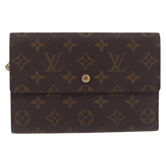 LOUIS VUITTON Monogram Pochette Passpole Trifold Wallet M60135 LV Auth BA14275