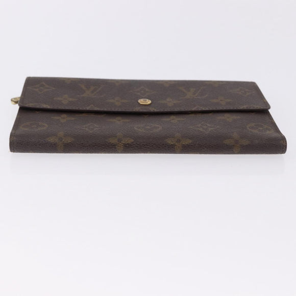 LOUIS VUITTON Monogram Pochette Passpole Trifold Wallet M60135 LV Auth BA14275