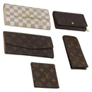 LOUIS VUITTON Monogram Damier Azur Wallet 5 Set LV Auth BA14277-1