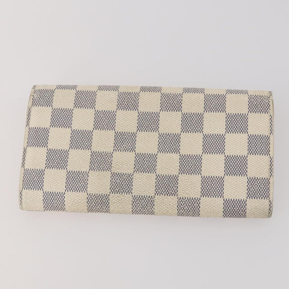 LOUIS VUITTON Monogram Damier Azur Wallet 5 Set LV Auth BA14277