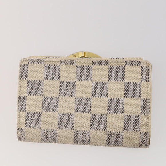 LOUIS VUITTON Monogram Damier Azur Wallet 5 Set LV Auth BA14278