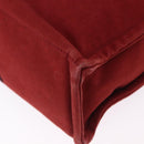 HERMES Fourre Tout MM Hand Bag Canvas Red Silver Auth BA14300-11