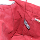 HERMES Fourre Tout MM Hand Bag Canvas Red Silver Auth BA14300-16