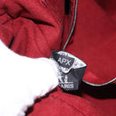 HERMES Fourre Tout MM Hand Bag Canvas Red Silver Auth BA14300-20