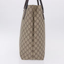GUCCI GG Supreme Hand Bag PVC Beige Silver 131220 Auth BA14302-4