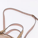 GUCCI Micro GG Canvas Hand Bag Patent leather 2way Pink Gold 309617 Auth BA14304-15