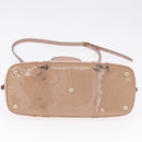 GUCCI Micro GG Canvas Hand Bag Patent leather 2way Pink Gold 309617 Auth BA14304-5