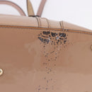 GUCCI Micro GG Canvas Hand Bag Patent leather 2way Pink Gold 309617 Auth BA14304-6