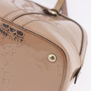 GUCCI Micro GG Canvas Hand Bag Patent leather 2way Pink Gold 309617 Auth BA14304-16