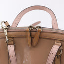 GUCCI Micro GG Canvas Hand Bag Patent leather 2way Pink Gold 309617 Auth BA14304-19