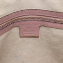 GUCCI Micro GG Canvas Hand Bag Patent leather 2way Pink Gold 309617 Auth BA14304-20