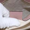 GUCCI Micro GG Canvas Hand Bag Patent leather 2way Pink Gold 309617 Auth BA14304-12