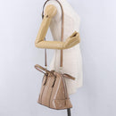 GUCCI Micro GG Canvas Hand Bag Patent leather 2way Pink Gold 309617 Auth BA14304-25