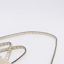 VALENTINO Hand Bag Leather 2way White Gold Auth BA14307-14