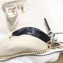 VALENTINO Hand Bag Leather 2way White Gold Auth BA14307-12