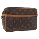 LOUIS VUITTON Monogram Compiegne 23 Clutch Bag M51847 LV Auth BA14308-1