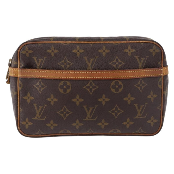 LOUIS VUITTON Monogram Compiegne 23 Clutch Bag M51847 LV Auth BA14308