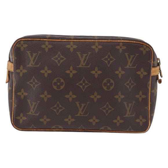 LOUIS VUITTON Monogram Compiegne 23 Clutch Bag M51847 LV Auth BA14308