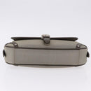 BURBERRY Nova Check Hand Bag Nylon Beige Silver Auth BA14309A-6